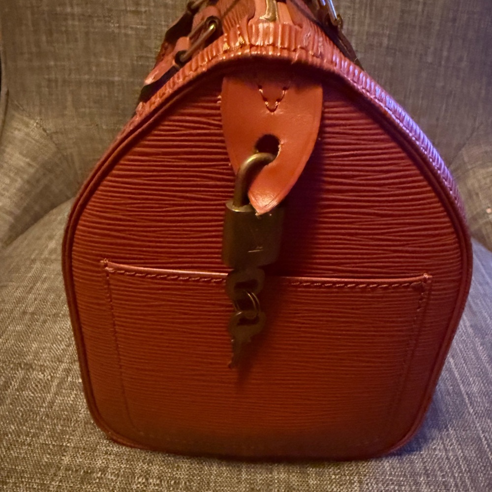 Louis Vuitton Speedy 25 Epi Leather in Kenyan Fawn - Picture 9 of 10